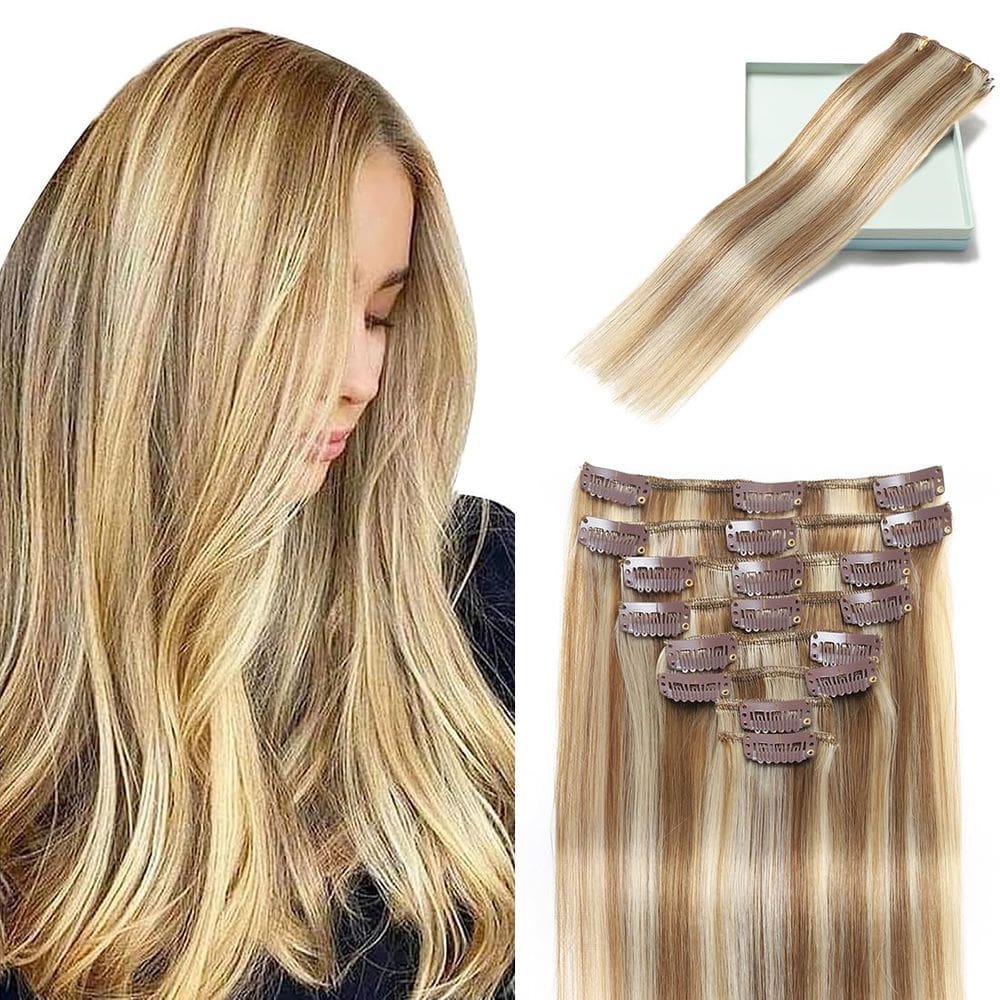 Extensões de cabelo Clip In LORIEN Real Human Hair 18 polegadas 100g