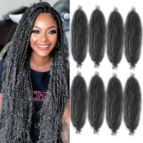 Cabelo trançado Chicmoi Marley Twist 60 cm Ombre Grey Afro Style