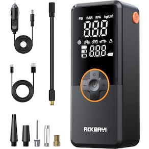 Compressor de ar portátil com inflador de pneus ATKMAYI 150PSI