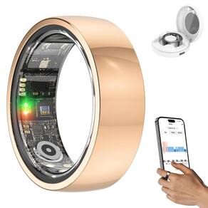 Rastreador de saúde Smart Ring POYIPI 2025 IP68 à prova d`água