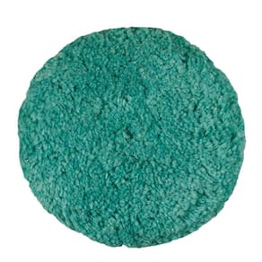 Almofada de polimento Presta Rotary Blended Wool, verde, de corte claro/polimento