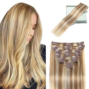 Extensões de cabelo Clip In LORIEN Real Human Hair 22 polegadas 110g