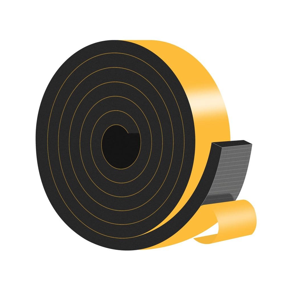 Vedação de porta Weather Stripping MIKONIYA Black 5 cm x 1,3 cm x 2 m