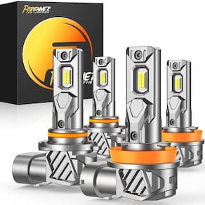 Lâmpadas forenner H11+9005 6500K Cool White 800% de brilho