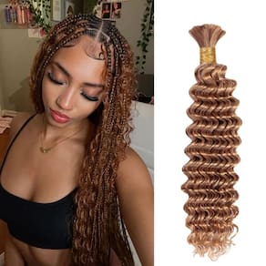 Human Braiding Hair ocashm Auburn Ginger 30 # 14 em 50g