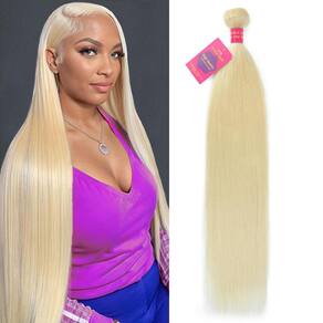Pacotes de cabelo HELLOSH 613 Straight Blonde 100% brasileiro 12A