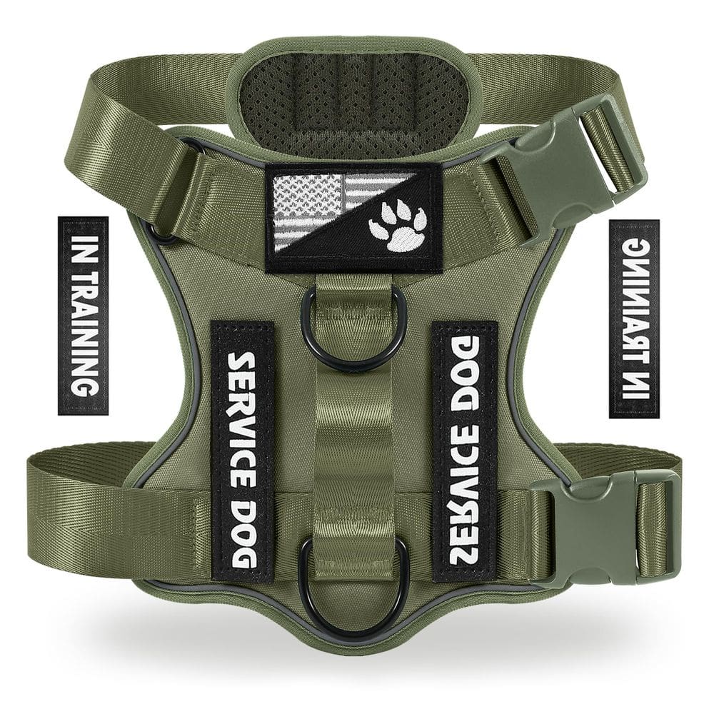 Colete refletivo Demigreat Service Dog Harness com 5 adesivos