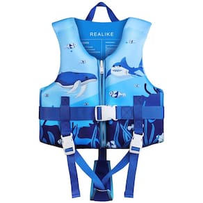Colete de natação REALIKE para crianças, boias para crianças, 10-40 kg, neoprene