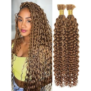 Cabelo trançado humano NICMISS Water Wave 110g 24", 2 pacotes