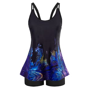 Fatos de banho Tankini Arolina Tummy Control de cintura alta 24W