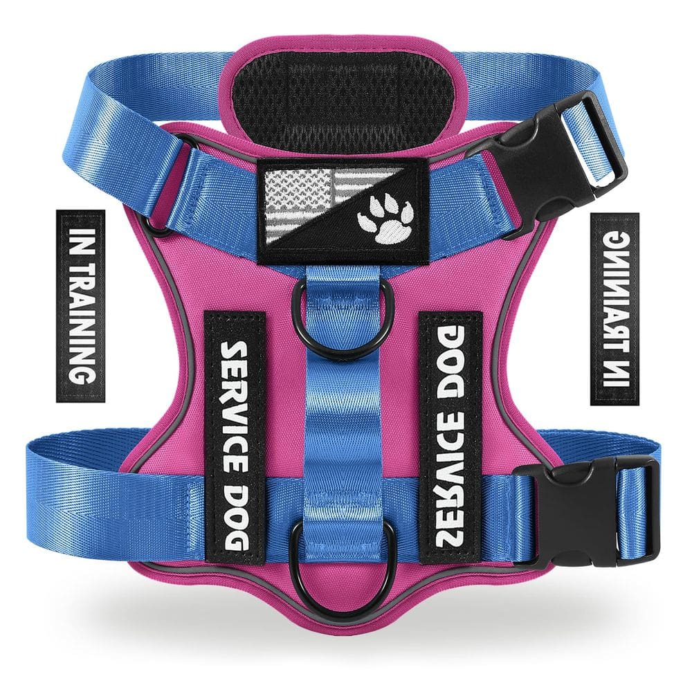 Colete refletivo Demigreat Service Dog Harness com 5 adesivos