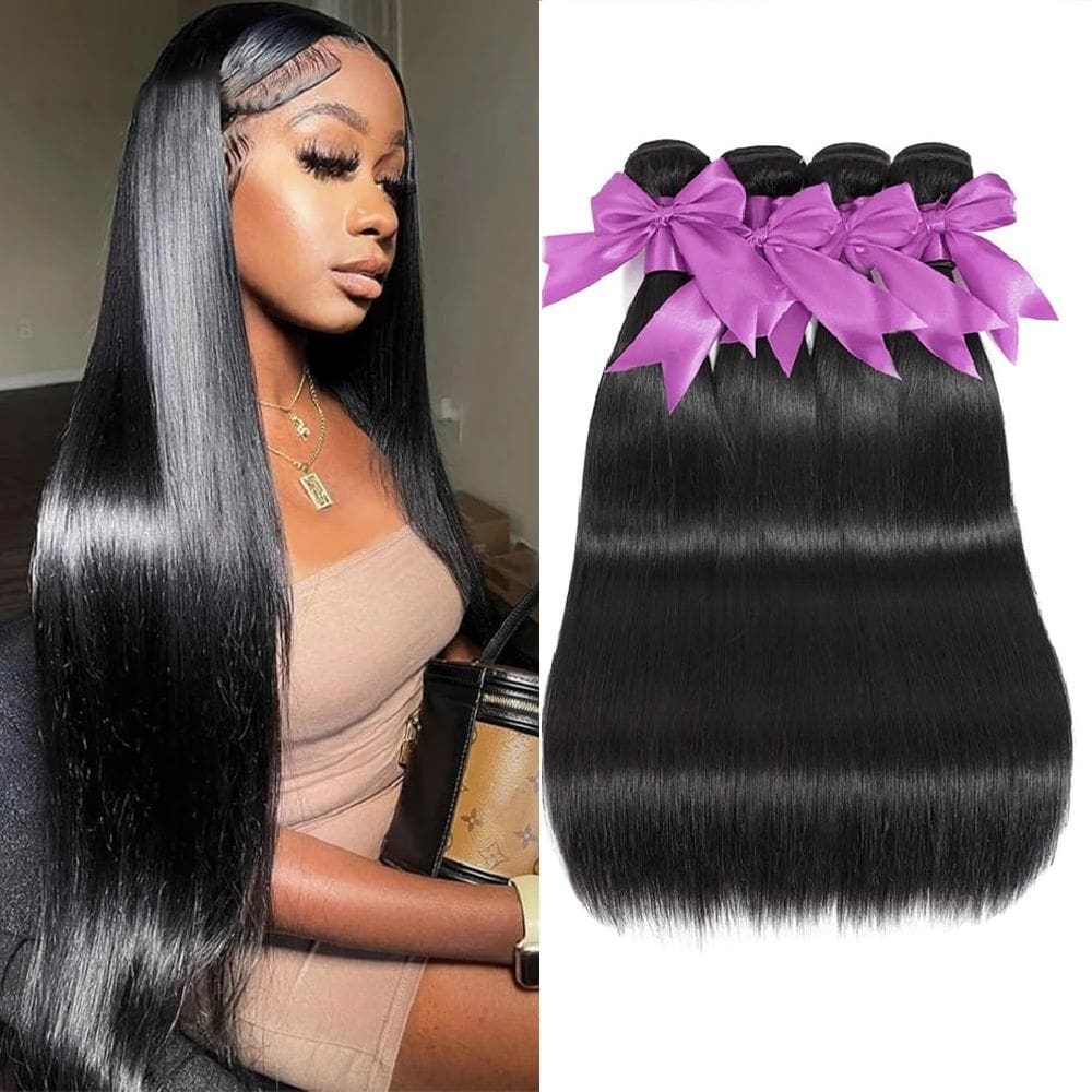 Pacotes de cabelo Uniferry 12A Straight 100% Virgin Human Hair