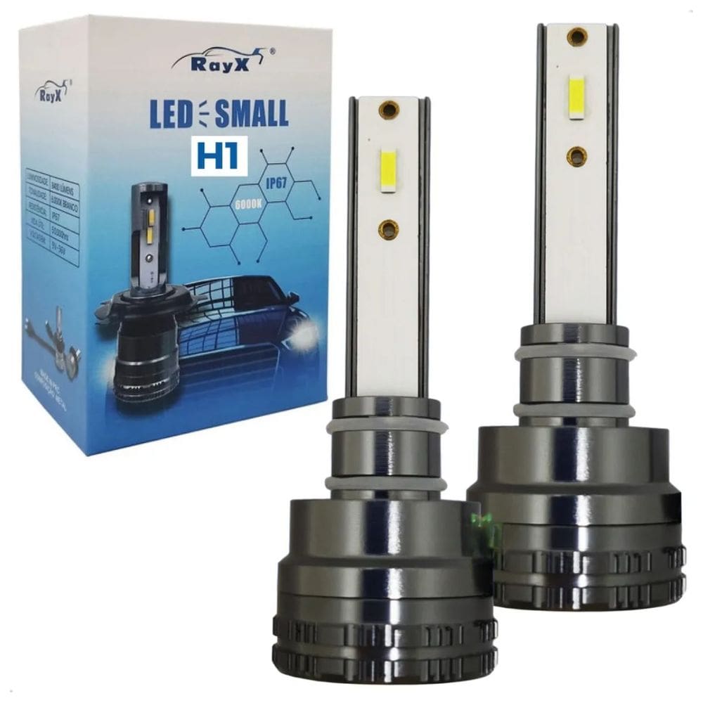 Par Lâmpada Ultra Led Small H1 H3 H4 H7 H11 H27 Hb3 Hb4 6000k 12/24v 45w 8400 Lumens Ray-x