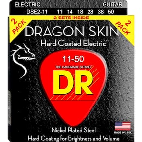 Cordas de guitarra elétrica DR Strings DRAGON SKIN DSE-2/11