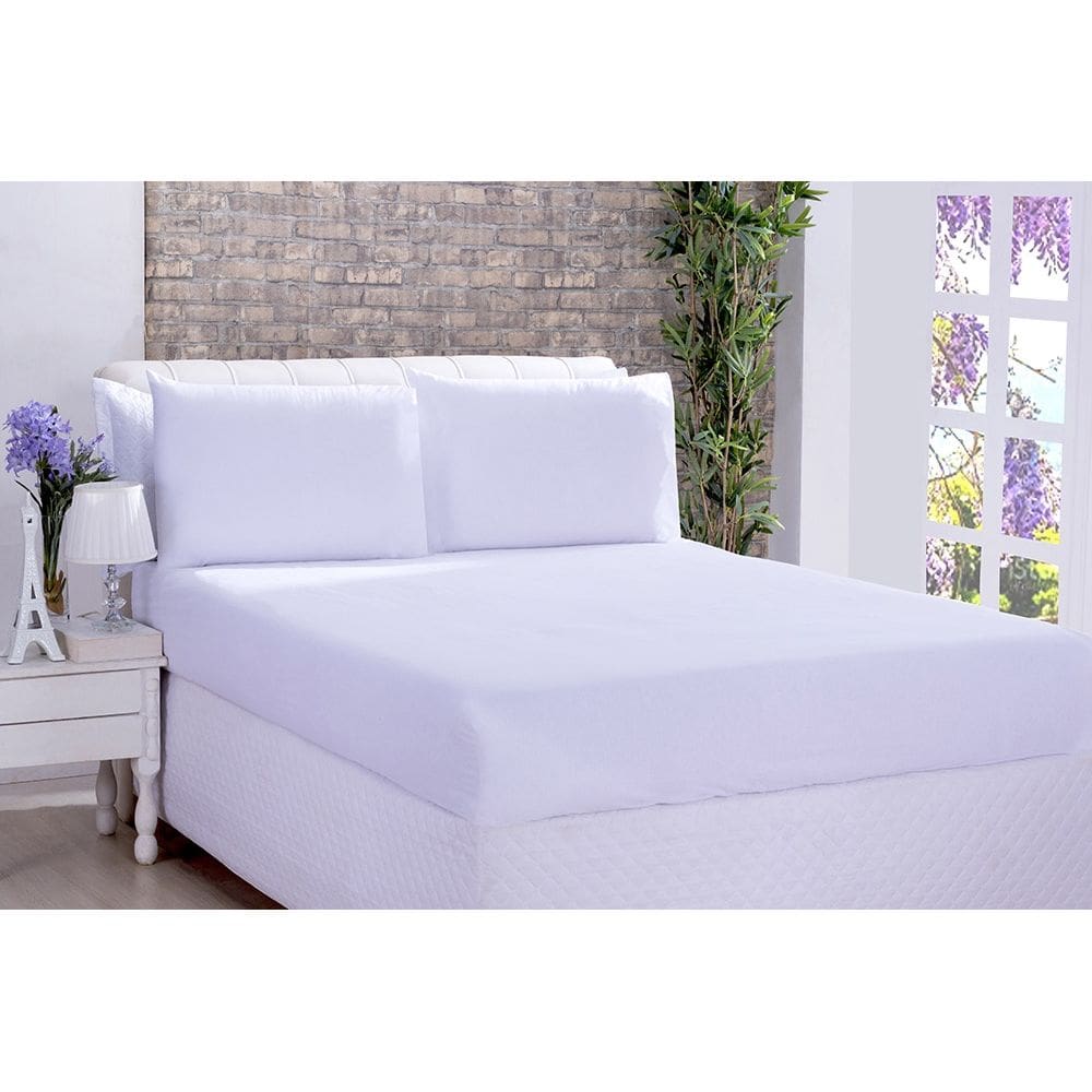 Lençol Microfibra Avulso King Branco