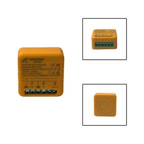 Mini Interruptor Relé Zigbee Dimmer Amazon Tuya Laranja
