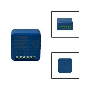Mini Interruptor Relé Wi-Fi Dimmer Amazon Tuya Azul