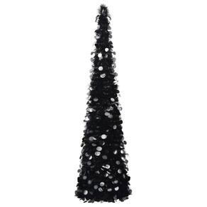 Árvore de Natal vidaXL Pop-Up 1,5 m de material PET preto
