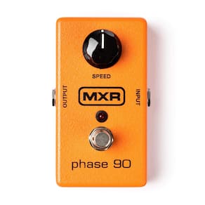 Pedal de efeitos de guitarra MXR Phase 90 M101 com baterias de 9V
