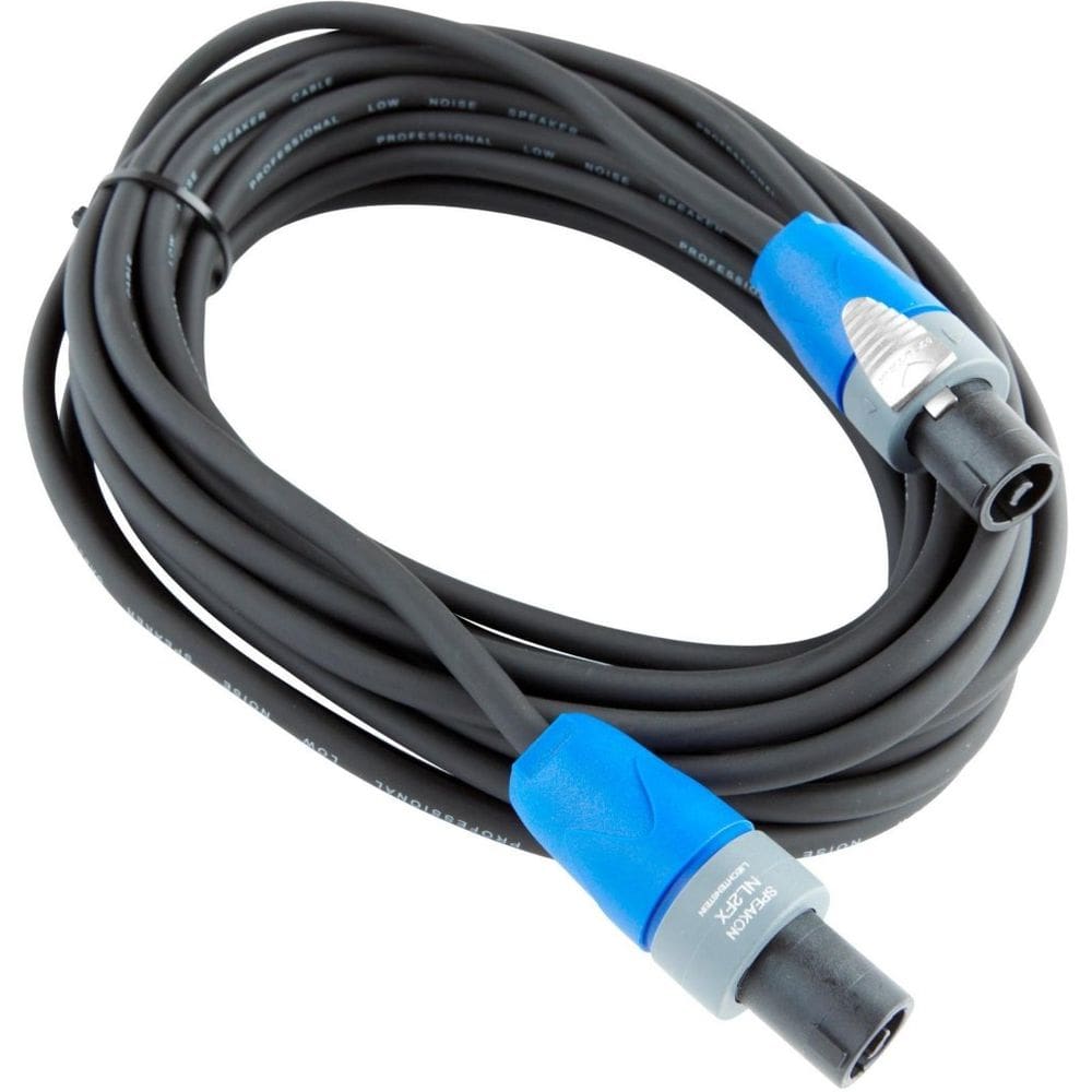 Cabo de alto-falante OnStage Hot Wires Speakon a Speakon 25 pés