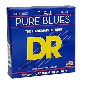 Cordas de guitarra elétrica DR Strings Pure Blues Medium 10-46