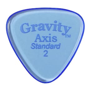 Palheta de guitarra Gravity Axis Standard 2mm azul