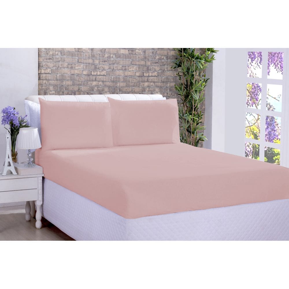 Lençol Microfibra Avulso King Rosê