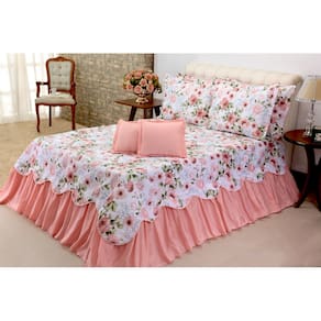 Kit Cobreleito Belize Casal Queen 05 Peças Buque