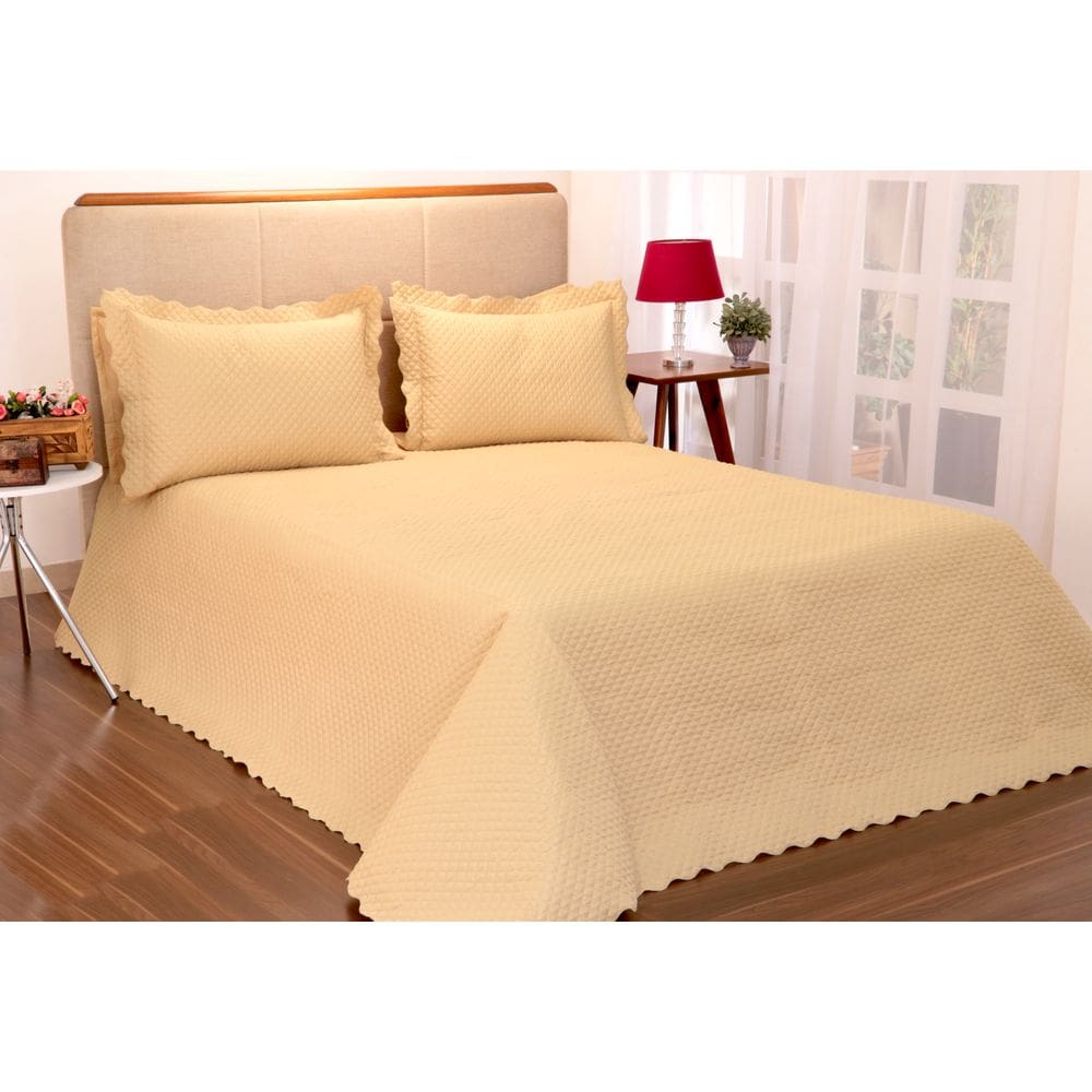 Kit Cobreleito Classic Queen 03 Pçs Avelã