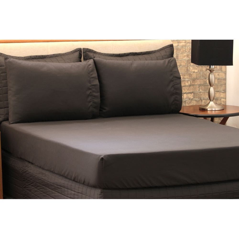 Lençol Microfibra Avulso Queen Preto