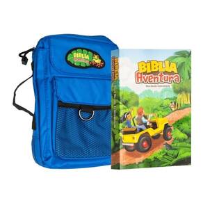 Bíblia Aventura Para Crianças, Nvi, Edição Especial Com Bolsa Azul, Leitura Perfeita