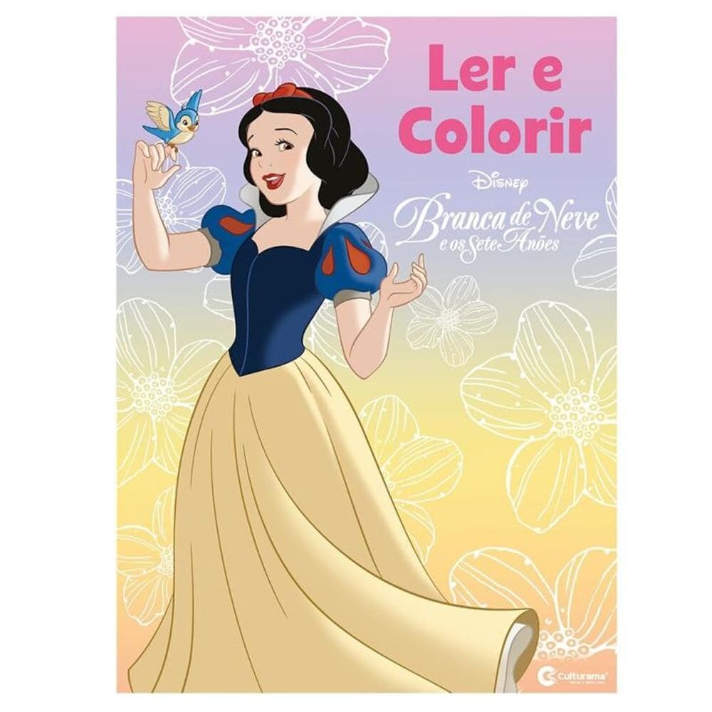 Ler E Colorir Branca De Neve - Culturama