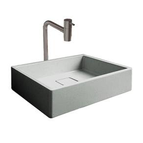 Cuba Oregon Cimento Com Torneira Inox E Válvula Oculta Cimento