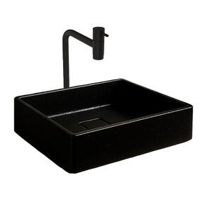 Cuba Oregon Cimento Com Torneira Inox Black E Válvula Oculta Preto