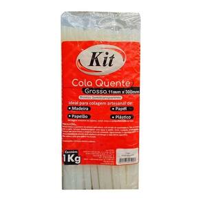 Refil De Cola Quente Em Bastão Grosso 1kg - Kit
