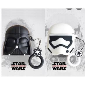 Capa Case Fone de Ouvido Sem Fio Darth Vader Silicone 3D
