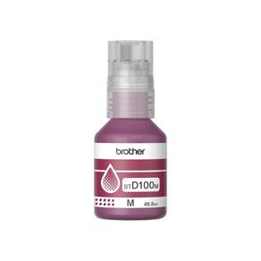Garrafa de tinta Brother para recarga de equipamento Inkjet, Magenta, BTD100M - CX 1 UM