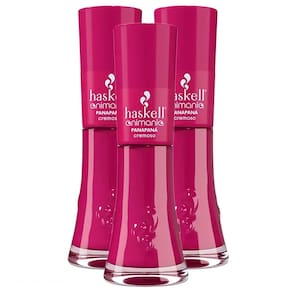 Kit 3X 8ml Esmalte Haskell Animania Cor Panapaná