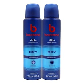 Kit 2 Desodorante Bozzano Aerosol Dry Proteção Seca Antitranspirante 48h 150ml