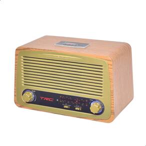 Caixa De Som Portátil Caixinha Retro Bluetooth 35W