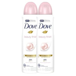 Kit 2 Desodorante Antitranspirante Aerosol Dove Beauty Finish 150ml