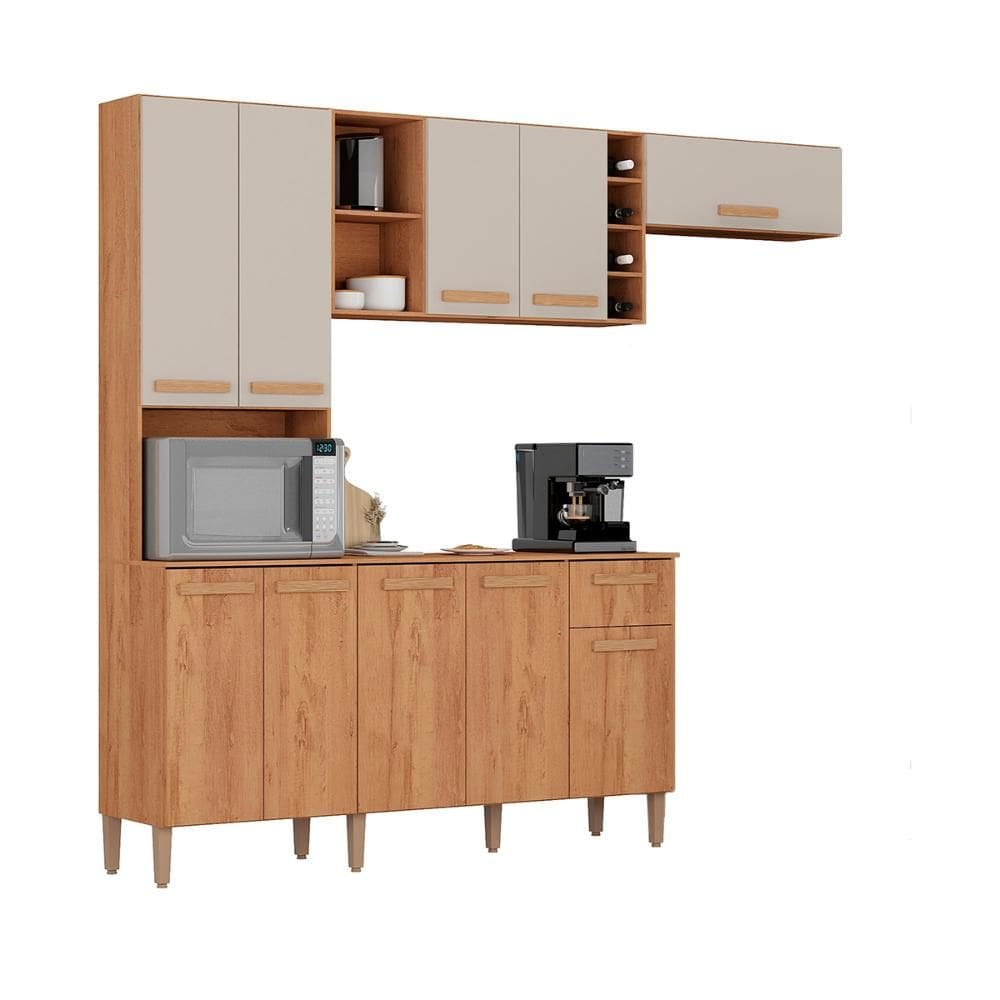 Armario Cozinha com Balcão Ravena com 10 Portas e 1 Gaveta