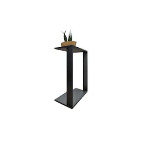 Mesinha Lateral Para Sofá Estilo Industrial 100% MDF Mesa Apoio Mesa Auxiliar Sofá Preto