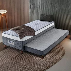 Cama Box Conjugada Solteiro com Auxiliar Vitta D-28