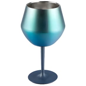 Taça Copo Termico 2 em 1 Inox Drink Vinho Bebida Cocktail Praia Piscina Resistente Lazer Moderno Festa Evento