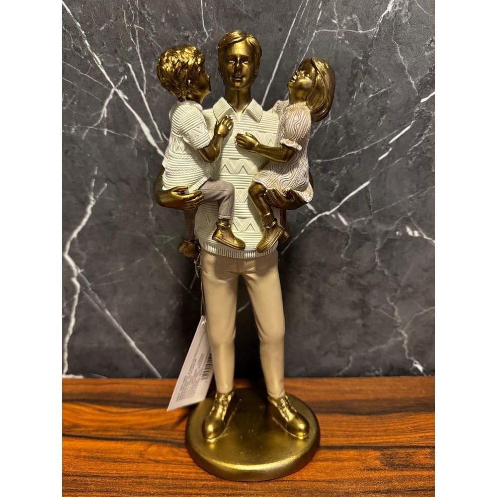 Familia Decorativa Pai Filho E Filha