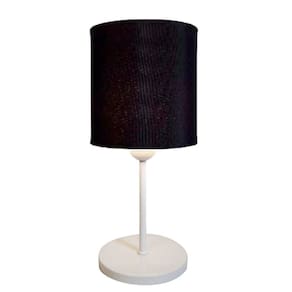 Abajur Cabeceira Para Quarto Cilíndrico Vivare Md-2010 Cúpula em Tecido - Bivolt