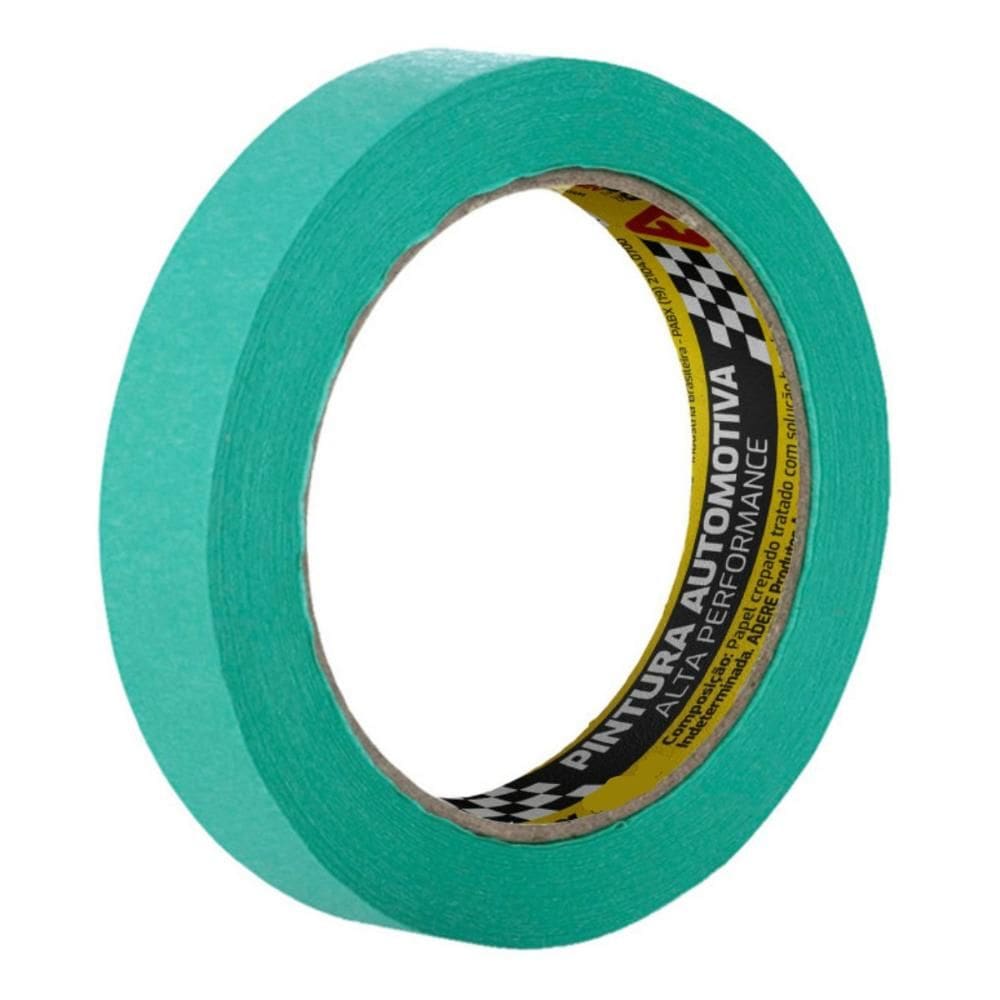 Fita Crepe Pintura Automotiva Adere 525 24mm x 50m Verde