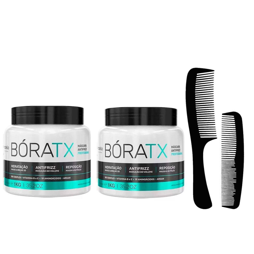 Kit 02 Mascara Bóratx Borabella 1kg