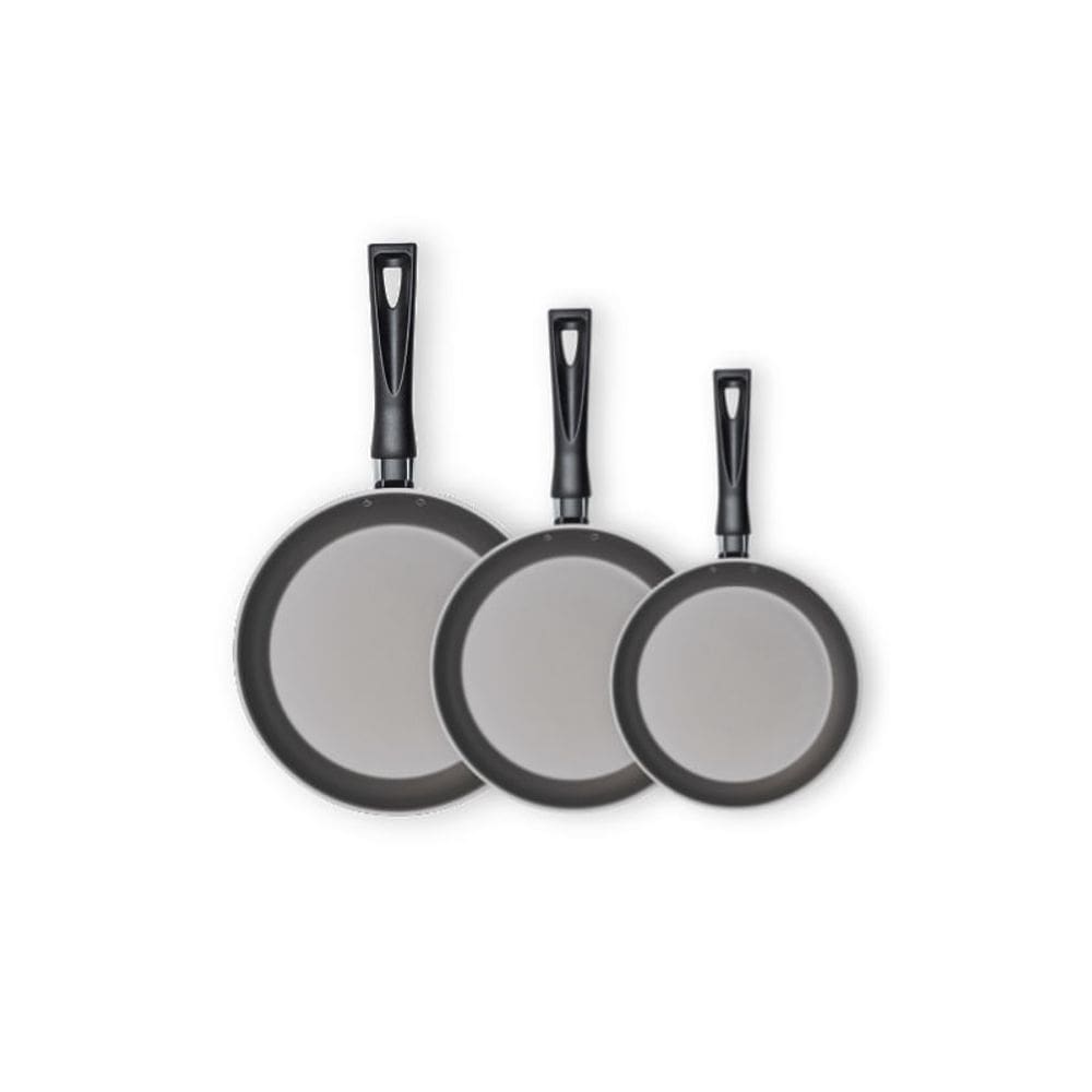 Kit Frigideiras Antiaderentes Zarola 3 Peças Vermelho